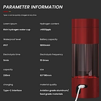portable hydrogen water flask